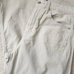 Gap-Corduroy Pants, 12/31S: High Rise Wide Leg, Tan